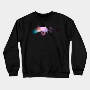 Paint brush stroke galaxy whoosh Crewneck Sweatshirt